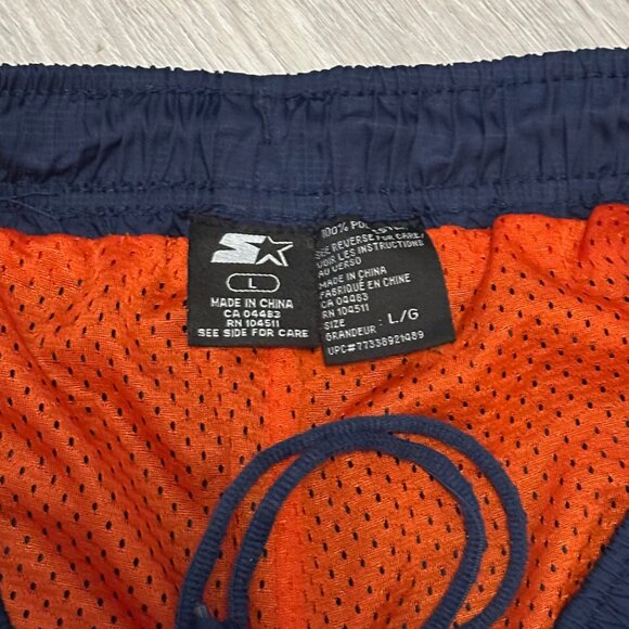 Vintage Starter Men's Navy Blue Convertible Flare Track Pants/Shorts Size Large - Picture 10 of 10